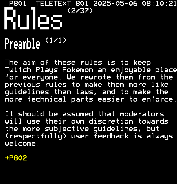 P801: rules