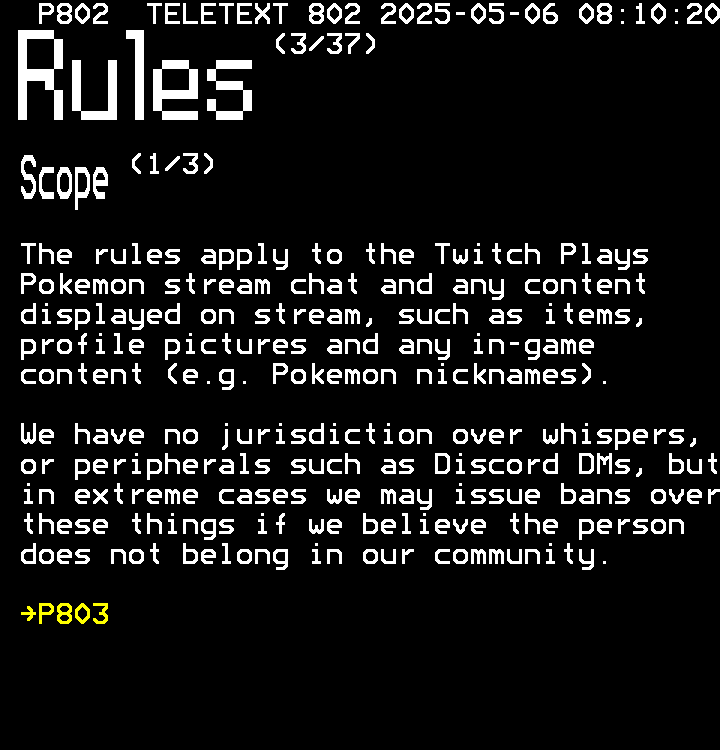P802: rules