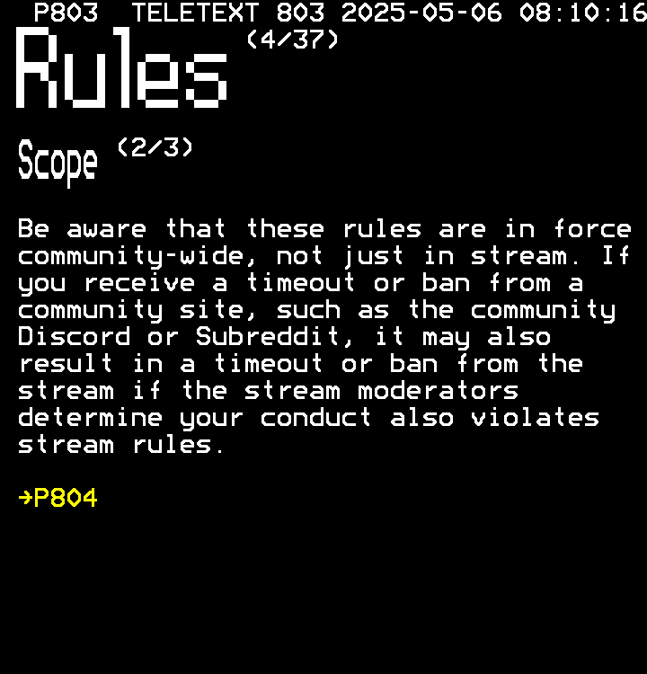 P803: rules