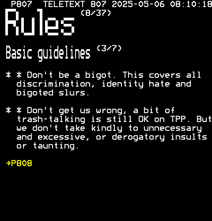 P807: rules