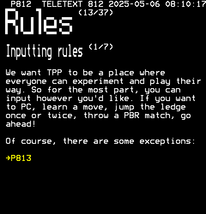 P812: rules