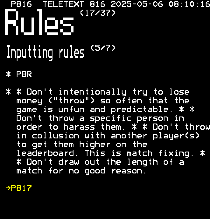 P816: rules
