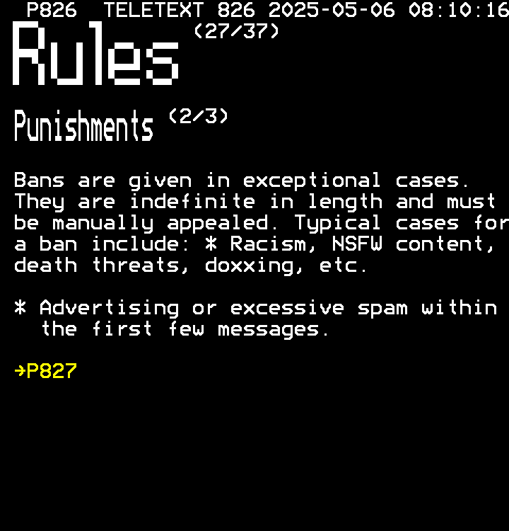 P826: rules