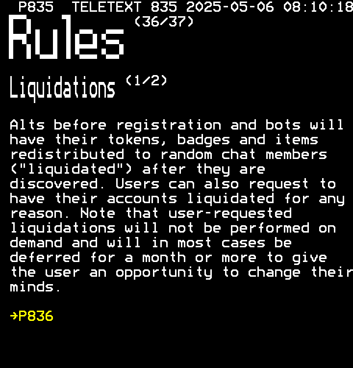 P835: rules